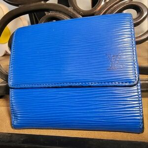 Louis Vuitton Blue Epi Wallet